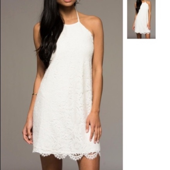 Macbeth Collection by  Margaret Josephs Dresses & Skirts - Macbeth Collection White Lace Halter Dress - S